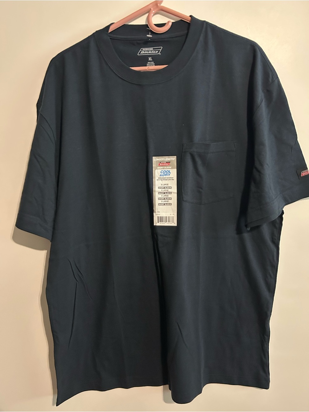 Dickies Men’s Navy Short-Sleeve Crew Pocket Tee